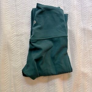 lululemon Align™ High-Rise Pant 28" size 4 in turquoise/hunter green